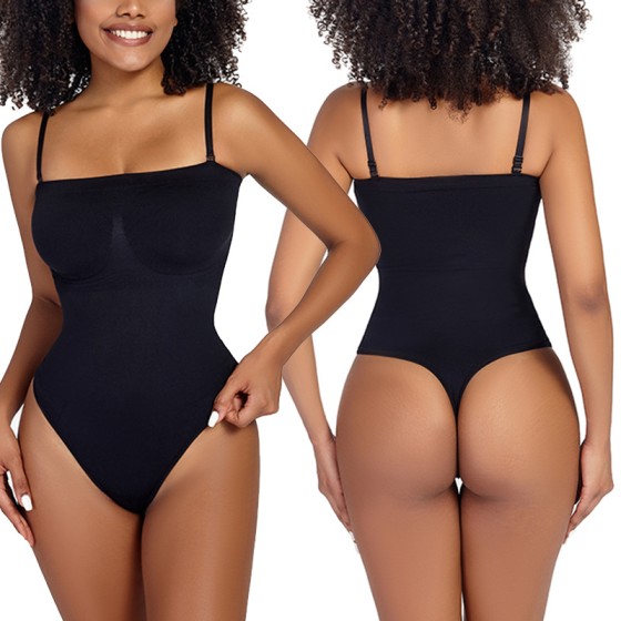 2025 Cross-border Hot Selling Detachable Waist Trainer Bustier Shapewear Bodysuit with Thong and Boy Shorts