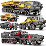 SEMBO 107001-009 The Wandering Earth 2 Officially Licensed Large Transport Vehicle and Troop Carrier Building Block Model