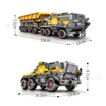 SEMBO 107001-009 The Wandering Earth 2 Officially Licensed Large Transport Vehicle and Troop Carrier Building Block Model