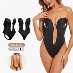 Cross-border Bodysuit Bra with Underwire Comfortable Sexy Backless Bandeau Fashionable European and American Breast Minimizer Bra